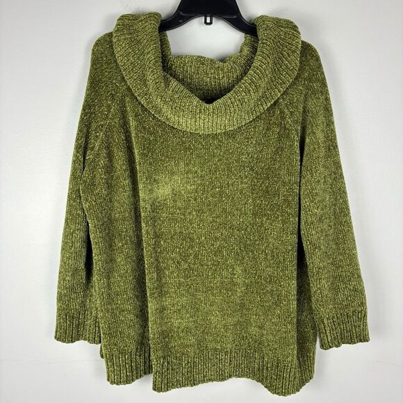 UMGEE Sweaters - Umgee Moss Green Turtleneck Sweater
